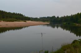 Река Кемь около д. Плотбище Енисейского района.